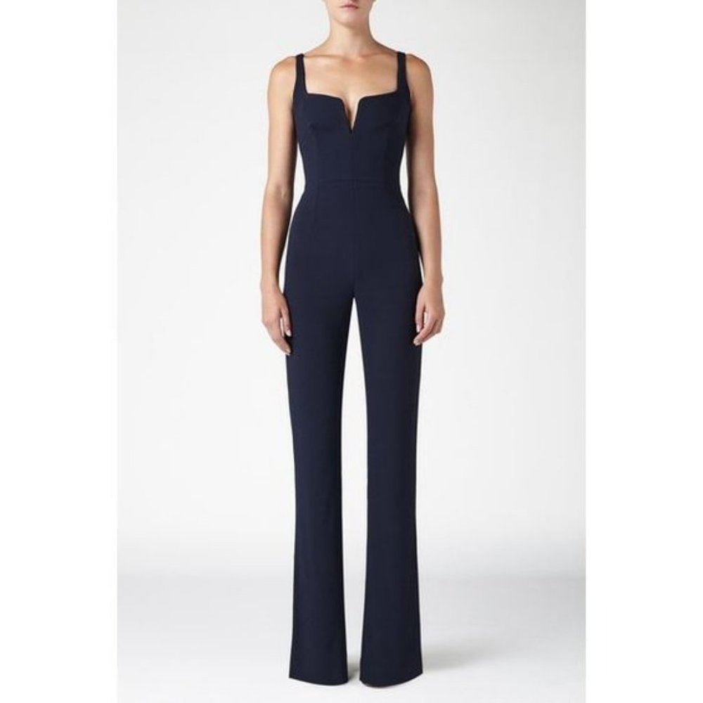 Galvan London Signature Corset Jumpsuit Midnight Size US 4